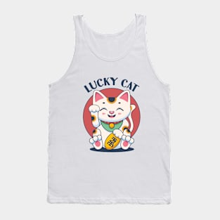 Lucky Cat design Tank Top